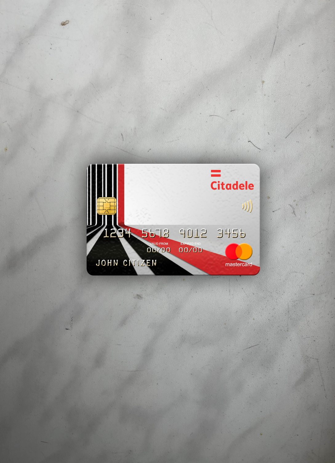 Download Lithuania (Litva) Citadele bank mastercard photolook front Photoshop template